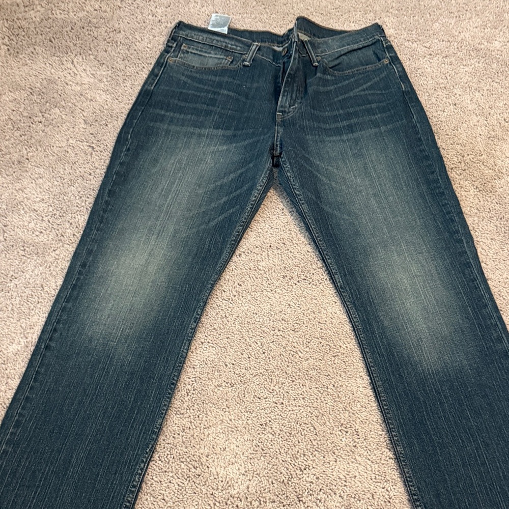 Levi's Men's Dark Blue Straight Jeans